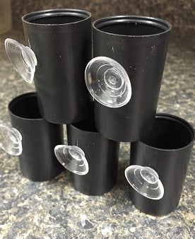 Black Film Canister with Suction Cup